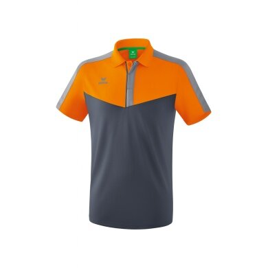 Erima Sport-Polo Squad (100% Polyester) orange/grey Men