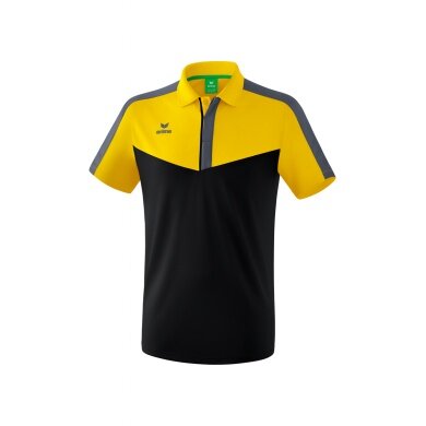 Erima Sport Polo Squad (100% Polyester) yellow/black/grey Men