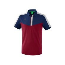 Erima Sport Polo Squad (100% Polyester) burgundy/navy blue Men