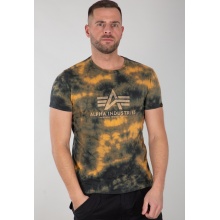 Alpha Industries Tshirt Basic (Cotton) Tie-Dye Brown Men