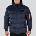 Alpha Industries Winter Jacket Hooded Puffer Alpha FD dark blue Men