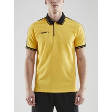 Craft Sport Polo Pro Control (100% Polyester) yellow/black Men