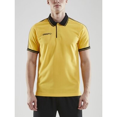 Craft Sport Polo Pro Control (100% Polyester) yellow/black Men