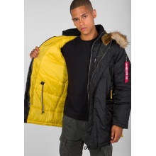 Alpha Industries Winter Jacket PPS N3B black/yellow Men