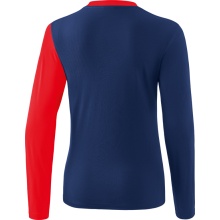 Erima Sport Long Sleeve Shirt 5C (100% Polyester) Navy Blue/Red Women