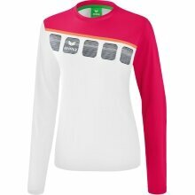 Erima Sport Long-sleeved Shirt 5C (100% Polyester) white/pink Women