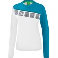 Erima Sport Long Sleeve Shirt 5C (100% Polyester) white/blue Women