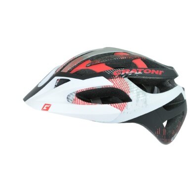 Cratoni Bike Helmet C-Hawk white/black/red