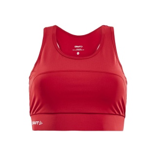 Craft Sports Bra Top Rush (Jersey Lining) Red Women