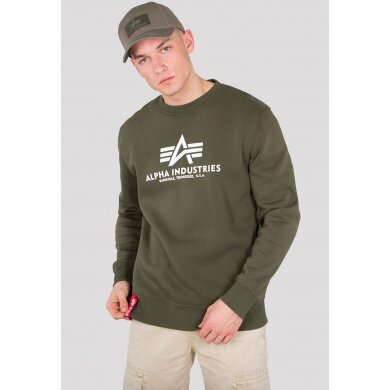 Alpha Industries Pullover Basic (Cotton) Sweater dark green Men