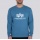 Alpha Industries Pullover Basic (Cotton) Sweater airforce blue Men