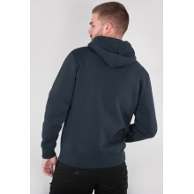 Alpha Industries Hoodie Basic Logo navy blue/white Men