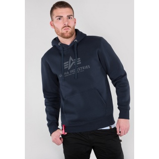 Alpha Industries Hoodie Basic Logo Dark Blue/Grey Men