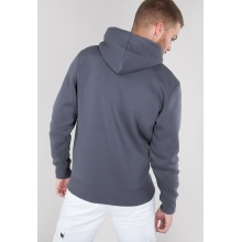 Alpha Industries Hoodie Basic Logo grey/white Men