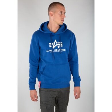 Alpha Industries Hoodie Basic Logo in NASA Blue for Men