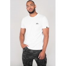 Alpha Industries Tshirt Basic T Small Logo (Cotton) white Men