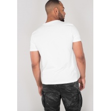 Alpha Industries Tshirt Basic T Small Logo (Cotton) white Men