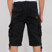 Alpha Industries Leisure Pants Jet (Cotton) short black Men