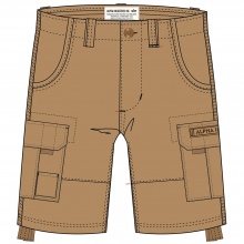 Alpha Industries Leisure Trousers Jet (Cotton) short khaki brown Men