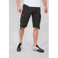 Alpha Industries Leisure Pants Jet (Cotton) short grey-black Men