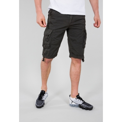 Alpha Industries Leisure Pants Jet (Cotton) short grey-black Men