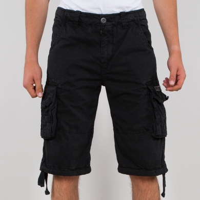 Alpha Industries Leisure Pants Jet (Cotton) short black Men