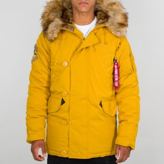 Alpha Industries Winter Jacket Explorer mustard yellow Men