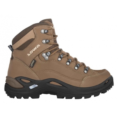 Lowa Hiking Boots Renegade Mid Wide GTX (All-Terrain, waterproof, wide) taupe brown Women