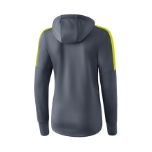 Erima Softshell Jacket (very soft and elastic functional material) dark grey/lime Women