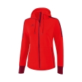 Erima Softshell Jacket (very soft and elastic functional material) red/burgundy Women