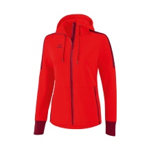 Erima Softshell Jacket (very soft and elastic functional material) red/burgundy Women