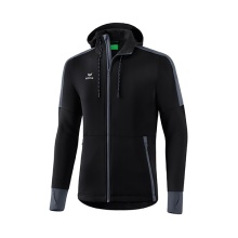 Erima Softshell Jacket (very soft and elastic functional material) black/grey Men