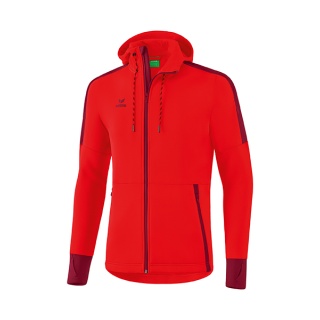 Erima Softshell Jacket (very soft and elastic functional material) red/bordeaux Men