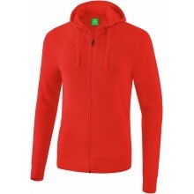 Erima Basic Red Hooded Sweat Jacket Boys