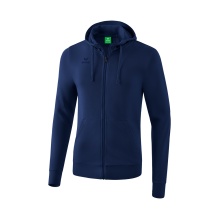 Erima Hooded Sweat Jacket Basic Navy Blue Boys