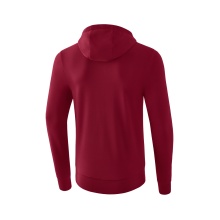 Erima Hooded Sweat Jacket Basic Bordeaux Red Boys