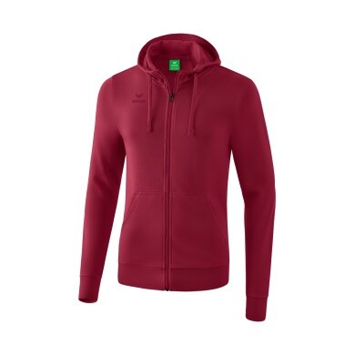 Erima Hooded Sweat Jacket Basic Bordeaux Red Boys