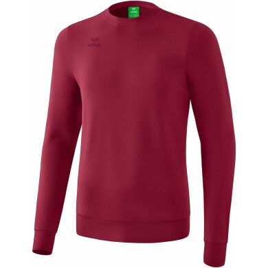 Erima Sweatshirt Basic Pullover Bordeaux Red Kids