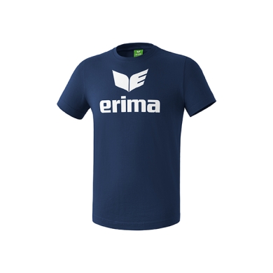 Erima Sport T-shirt Basic Promo Logo (100% Cotton) Navy Blue Boys