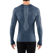 Falke Long Sleeve Wool Tech (Merino Wool) Underwear Dark Blue Men