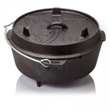 Petromax Fire Pot ft6 (Dutch Oven) made of cast iron - Capacity pot (max.): 5.5 liters - black - 9.7kg