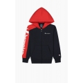 Champion Hoodie Color Block navy blue/red Boys