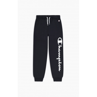 Champion Leisure Jogging Trousers (lined, large Champion logo lettering) long navy blue boys