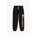 Champion Leisure Jogging Pants (lined, large Champion logo lettering) long black boys