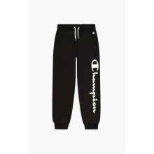 Champion Leisure Jogging Pants (lined, large Champion logo lettering) long black boys