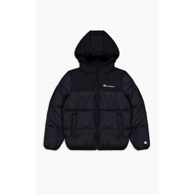 Champion quilted jacket Legacy with hood (warm, lined, windproof) navy blue children