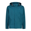 CMP Rain Jacket with Hood SNAPS (windproof, waterproof) dark green Men