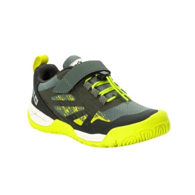 Jack Wolfskin Multifunction Shoes Villi Action Low (breathable, lightweight) green/yellow Kids