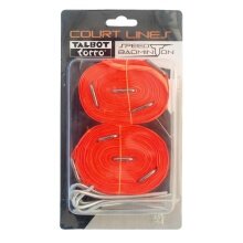 Talbot Torro Speedbadminton Playing Field Lines for 2 Fields 5.50x5.50m (+8x Hooks)