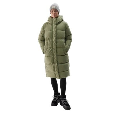 4F Down Jacket F476 (Parka, very warm, water-repellent) khaki/green ladies